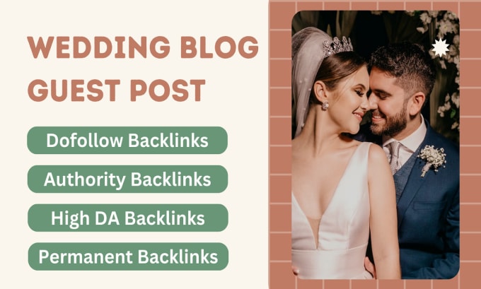 Gig Preview - Do guest post on wedding blogs and modern bridal blogs