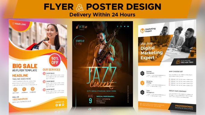 Bestseller - design eye catchy flyer, poster, brochures in a few hours