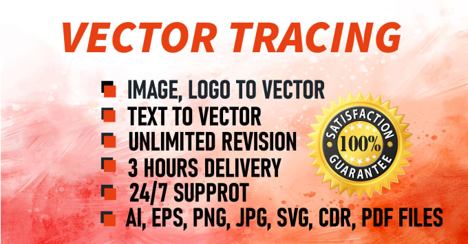 Bestseller - do vector tracing or redraw any image, logo, text