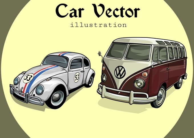 Gig Preview - Draw your vehicle into a cool cartoon style