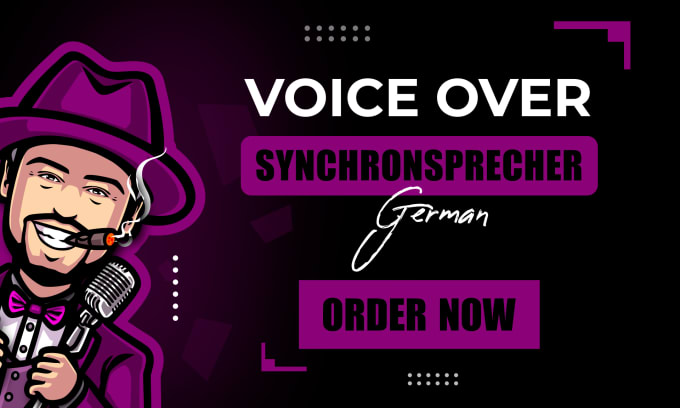 Gig Preview - Be your german male character voice