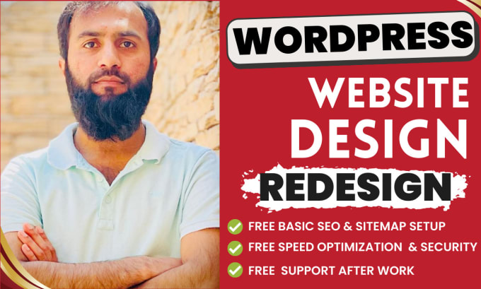 Gig Preview - Build responsive professional wordpress wesbite design or business website