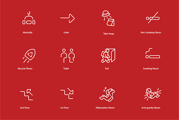 Gig Preview - Design a simple modern icon set for your website and app