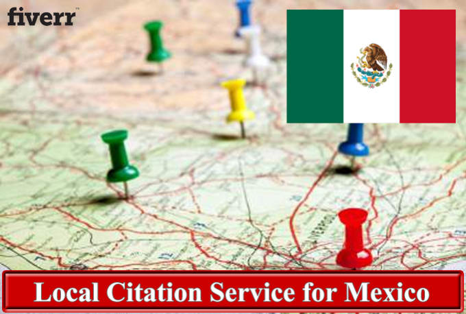 Gig Preview - Do 100 local citations for mexico, manually