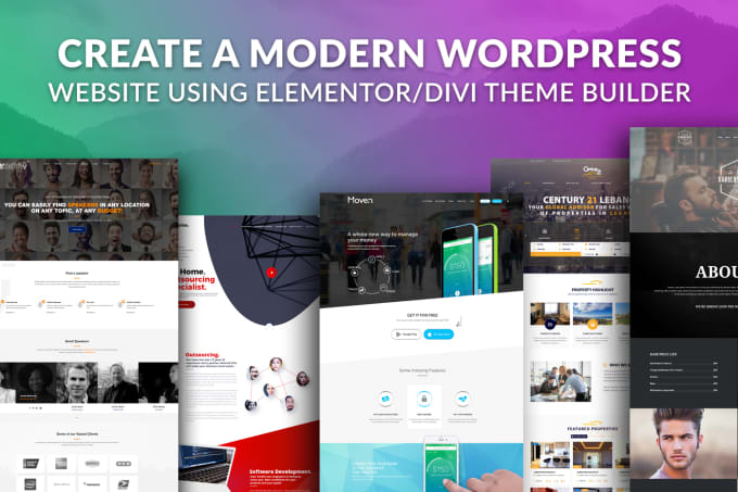 Gig Preview - Create modern business landing page or blog site, wordpress woocommerce design