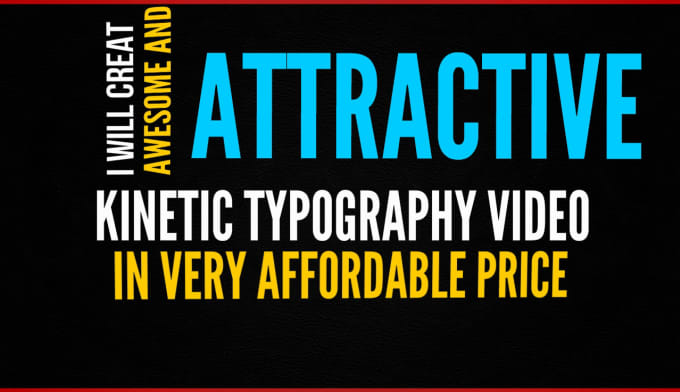 Gig Preview - Create a kinetic typography video for you in 24 hours