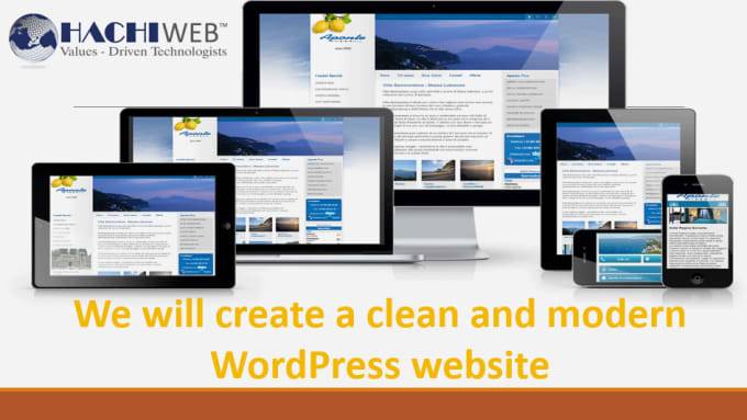 Gig Preview - Create a clean and modern wordpress site