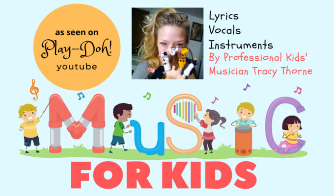 Gig Preview - Write sing produce educational kid songs childrens music for youtube