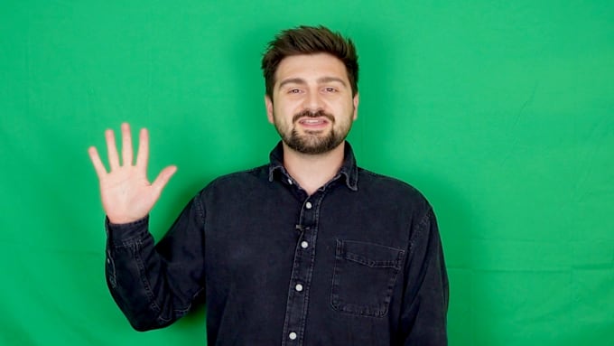 Gig Preview - Create a green screen spokesperson video