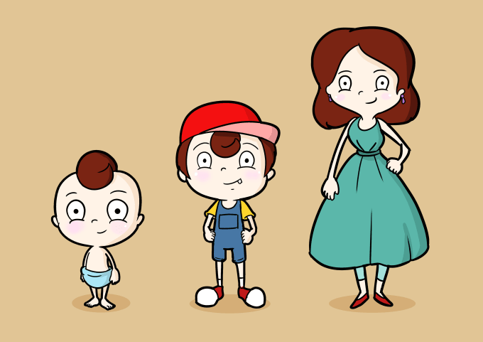 Gig Preview - Draw cute cartoon style characters for children