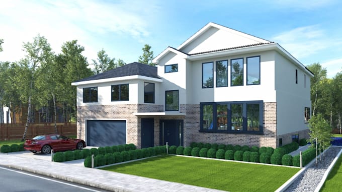 Gig Preview - Design your exterior design in 3d