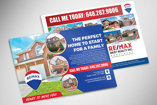 Gig Preview - Design real estate postcard design