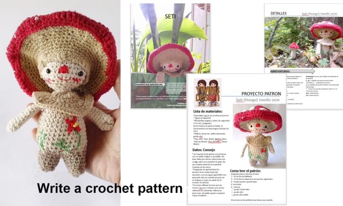 Gig Preview - Write a crochet pattern for amigurumi toys