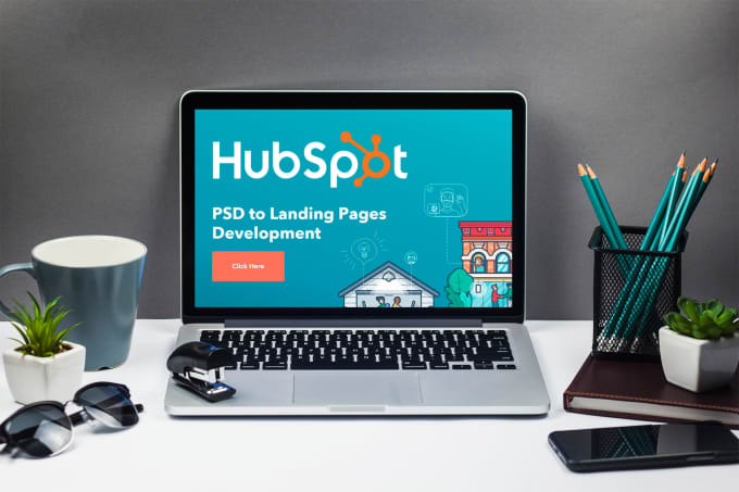 Gig Preview - Do PSD to hubspot landing page design and development