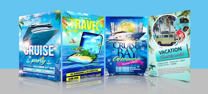 Gig Preview - Do cruise party, travel, tour, summer, beach, party, flyers