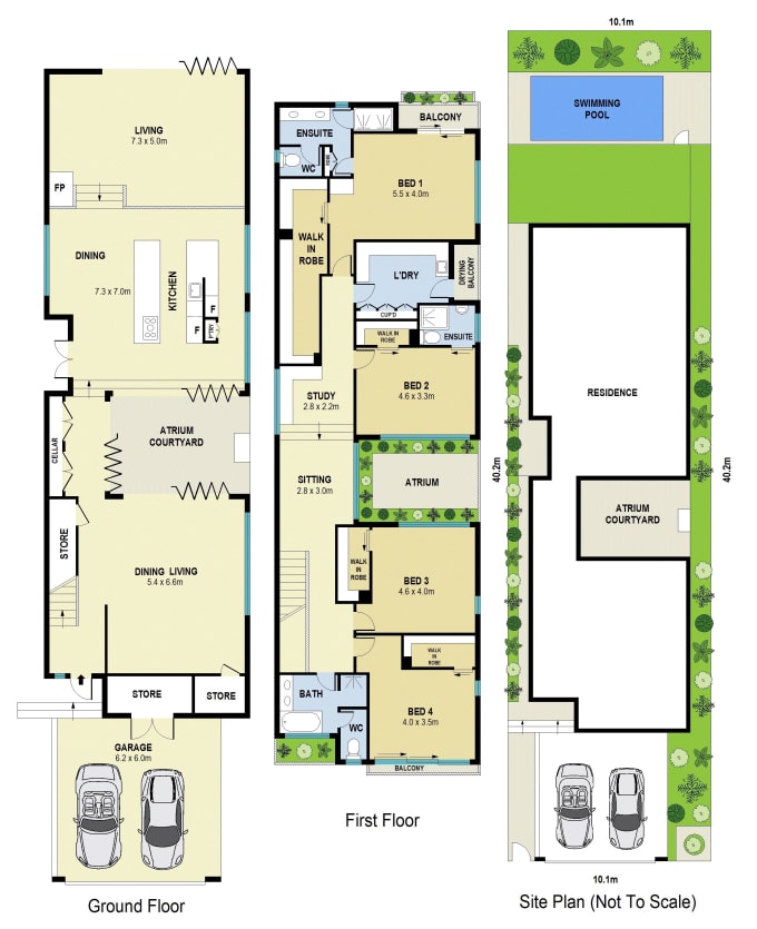 Gig Preview - Do 2d floor plans architecture and renderings in sketchup and autocad