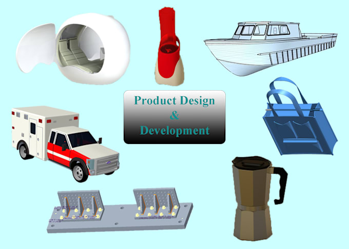 Gig Preview - Use onshape, 3ds max and blender for product development