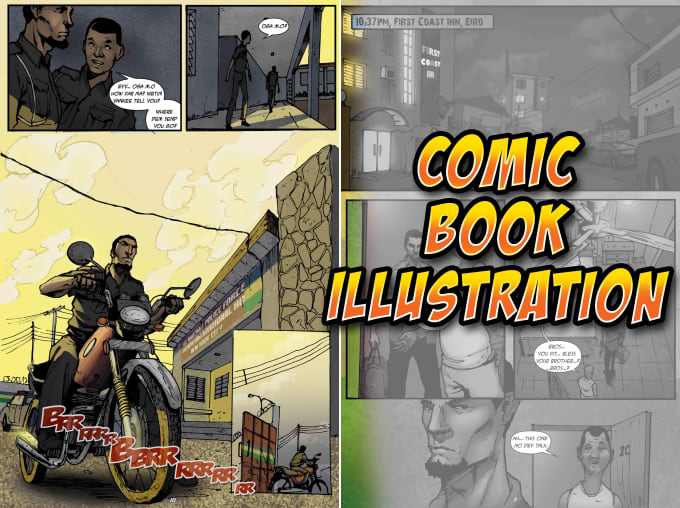 Gig Preview - Create your comic book page and illustration