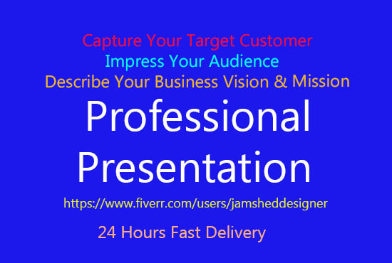 Gig Preview - Research and create professional presentation for you