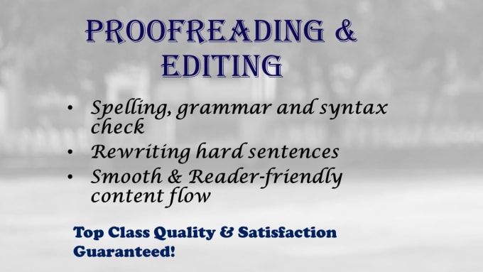 Gig Preview - Professionally proofread and edit your document