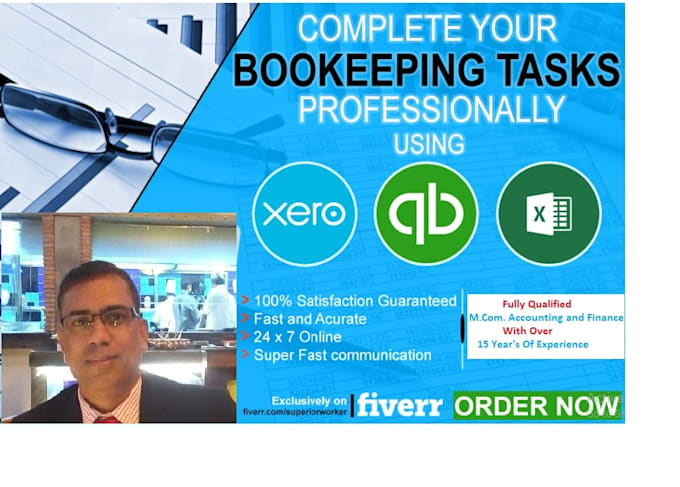 Gig Preview - Do bookkeeping using quickbooks and excel dashboard