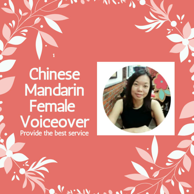 Gig Preview - Be your chinese mandarin voice over