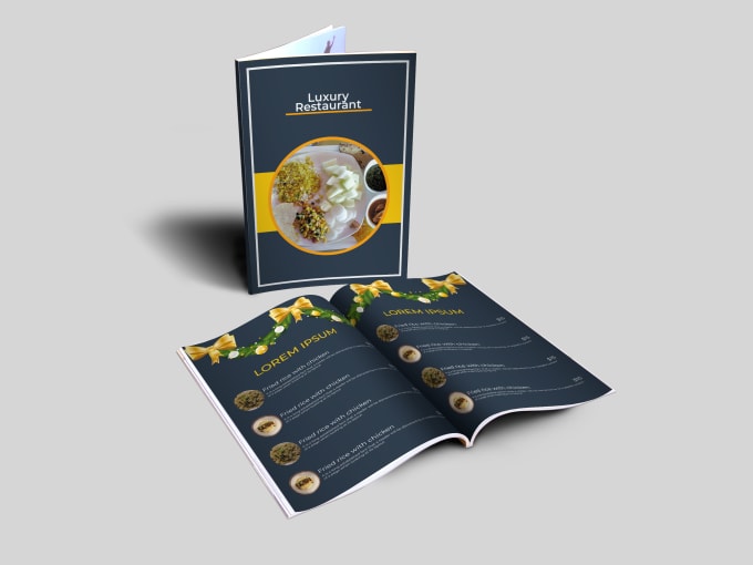 Gig Preview - Design modern food menus