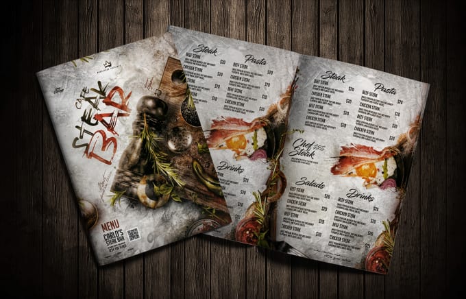 Gig Preview - Design graceful food menu, food flyer and restaurant menu