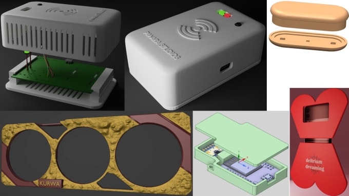 Gig Preview - Design and provide stl files for 3d printable enclosures