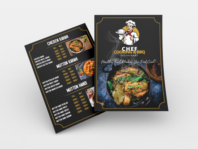 Gig Preview - Design beautiful restaurant menu or buffet menu