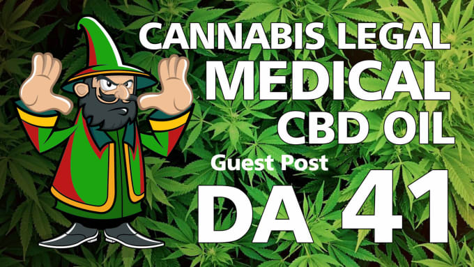 Gig Preview - Post cannabis, marijuana, cbd oil related article on da 41