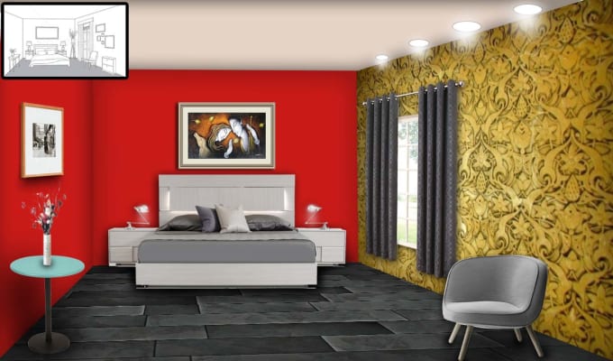 Gig Preview - Do any type of interior design in photoshop