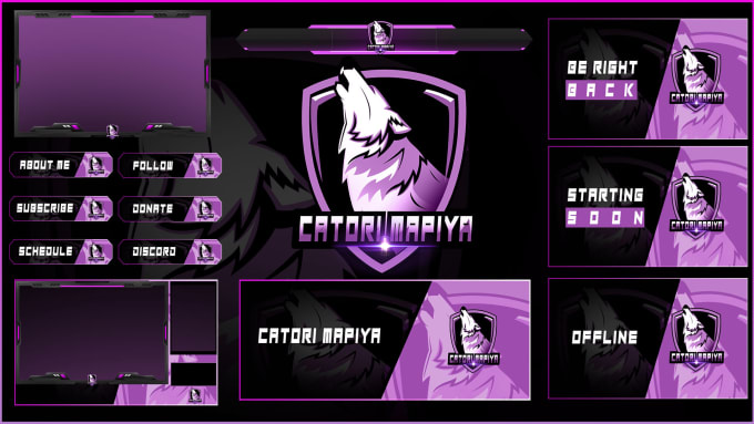 Gig Preview - Design best  twitch overlay animated and logo for your stream