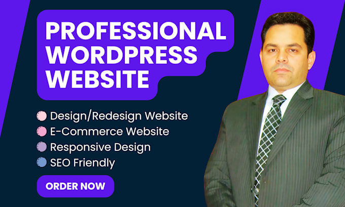 Gig Preview - Design professional wordpress website or web site design