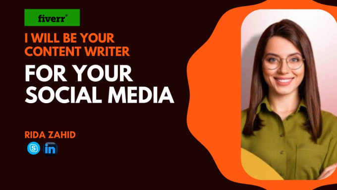 Gig Preview - Be your content writer for your social media platforms