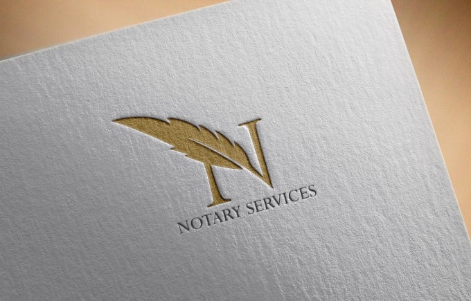 Gig Preview - Design notary public, lawyer, signing agent logo for your business