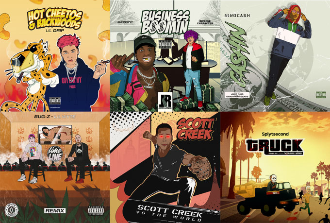 Gig Preview - Design a dope cartoon album or single cover art