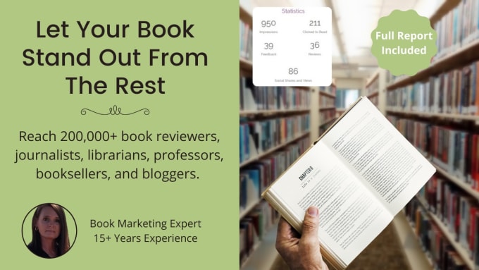 Gig Preview - List your book to reach 250,000 booksellers librarians reviewers  book promotion