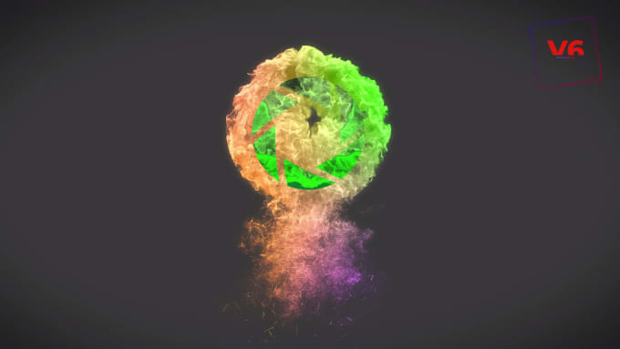 Gig Preview - Design 7 color smoke logo intro animation