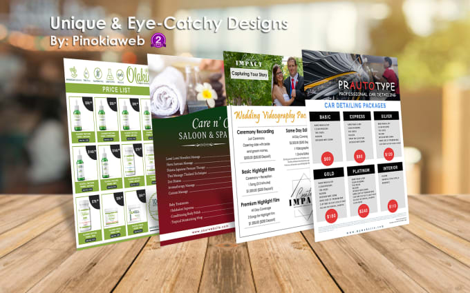 Gig Preview - Design professional food menu, restaurant menu or price list