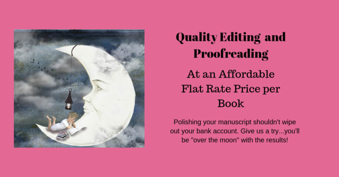 Gig Preview - Edit and proofread your manuscript for a flat rate