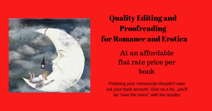 Gig Preview - Edit and proofread your romance or erotica manuscript for a flat rate