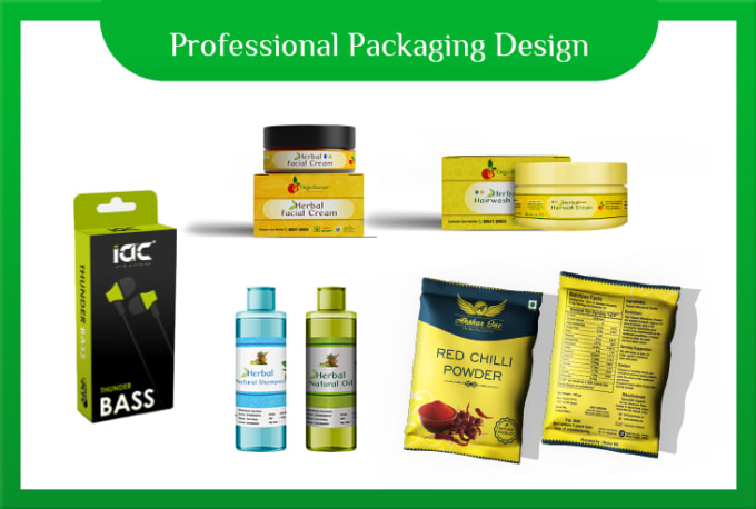 Gig Preview - Do creative packaging and label design for all industries