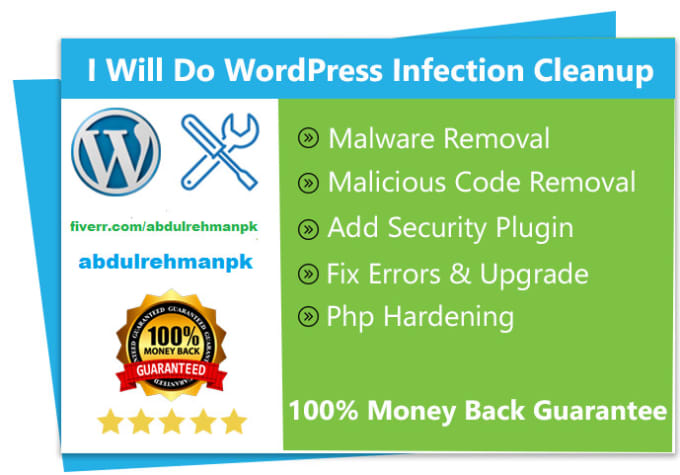 Gig Preview - Recover hacked wordpress website, remove malware, security