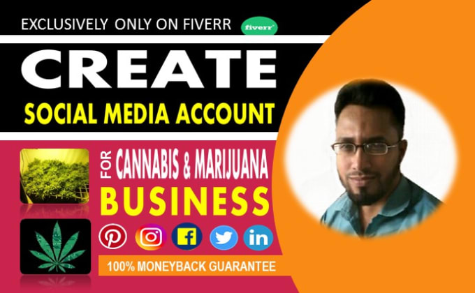 Gig Preview - Create social media profile for cannabis marijuana business