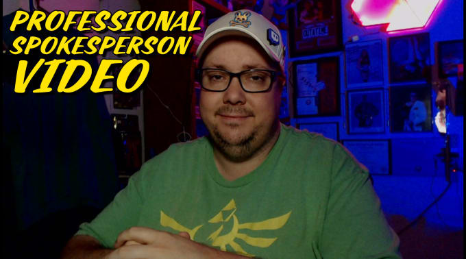 Gig Preview - Be your professional spokesperson