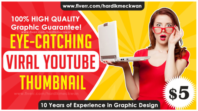 Gig Preview - Design 2 attractive youtube video thumbnails in 12 hours