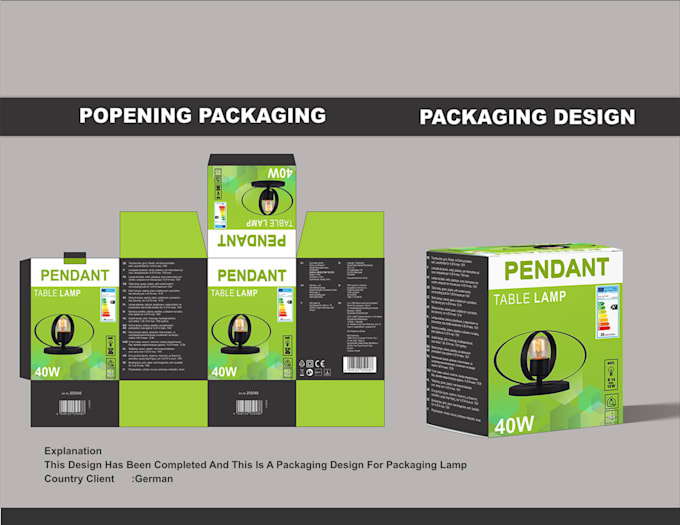 Gig Preview - Design a perfect  packaging box design and label