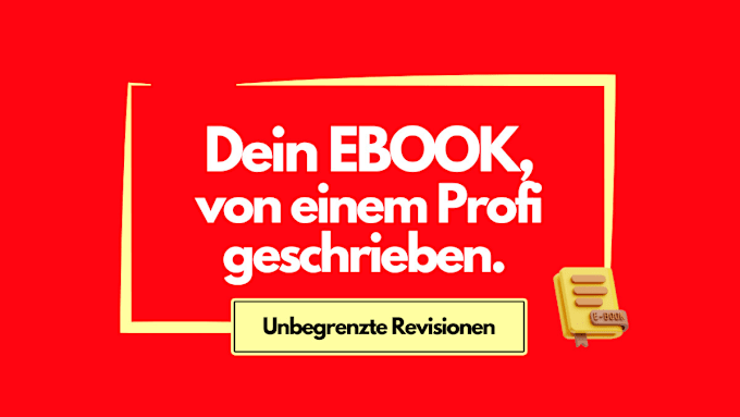 Gig Preview - Be your german ebook writer