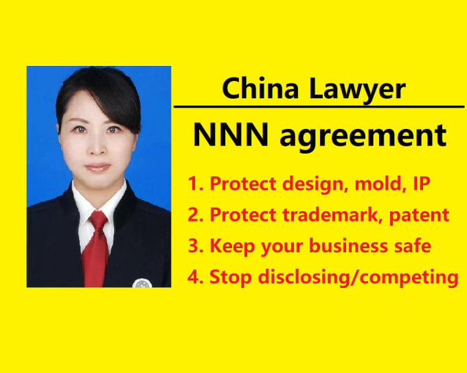 Gig Preview - Draft china nnn agreement china contract agreement for your designed products